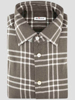 Kiton Brown Cotton Shirt
