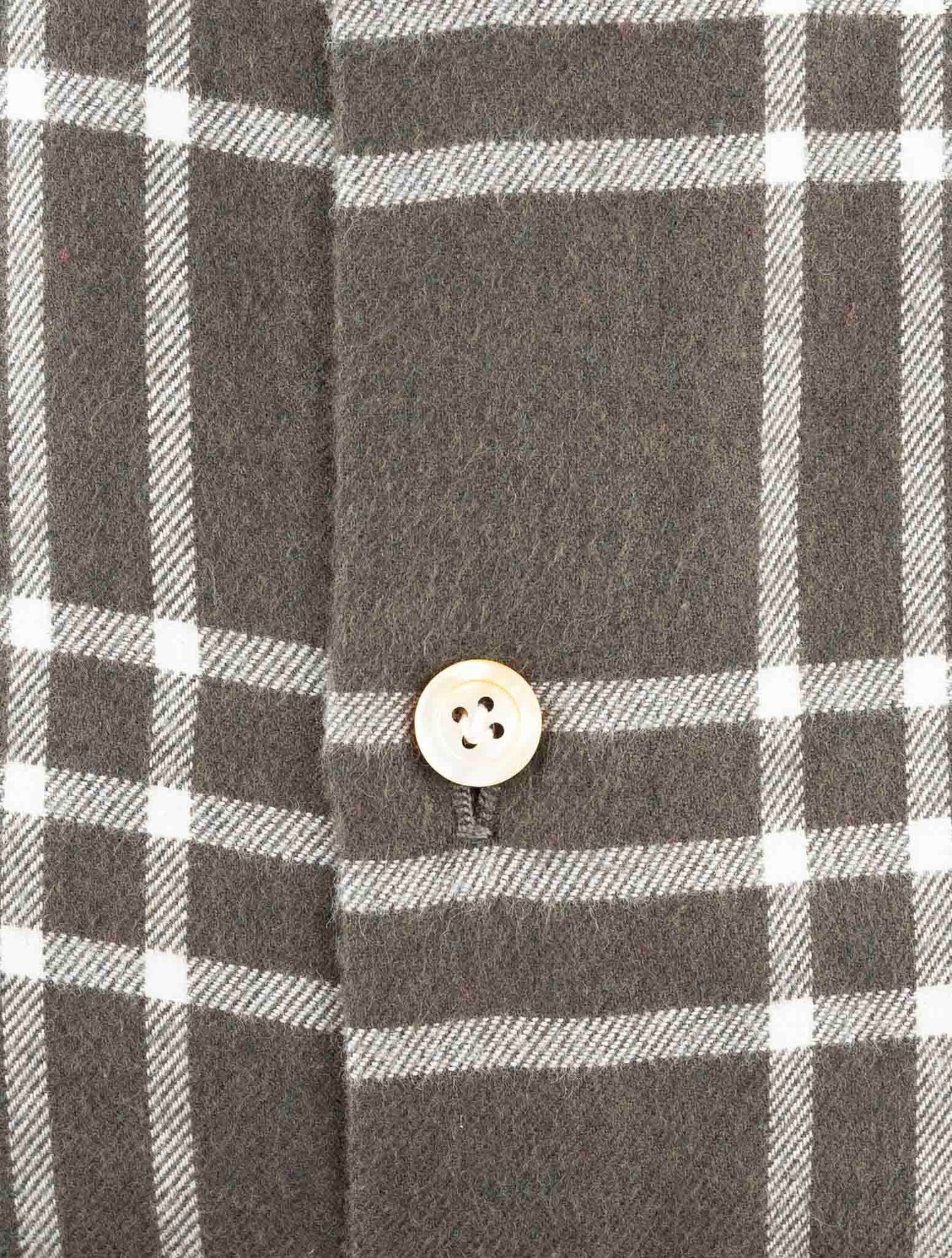 Kiton Brown Cotton Shirt