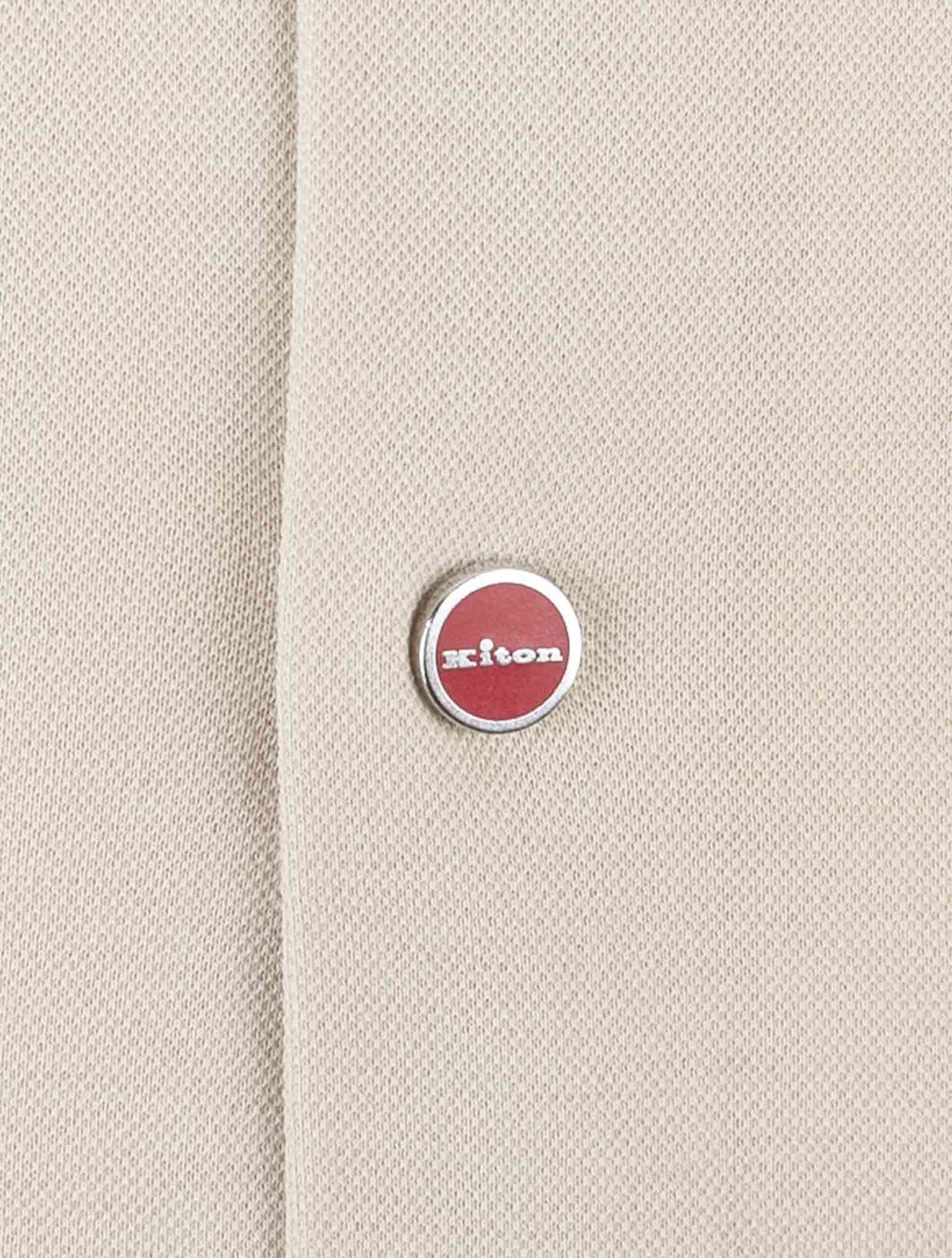 Kiton Beige Cotton Shirt