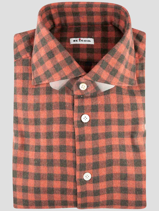 Kiton Multicolor Cotton Shirt