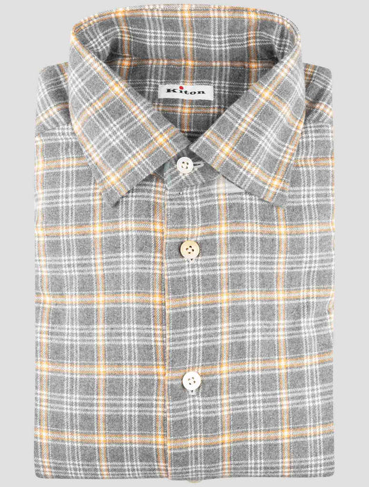 Kiton Multicolor Cotton Shirt