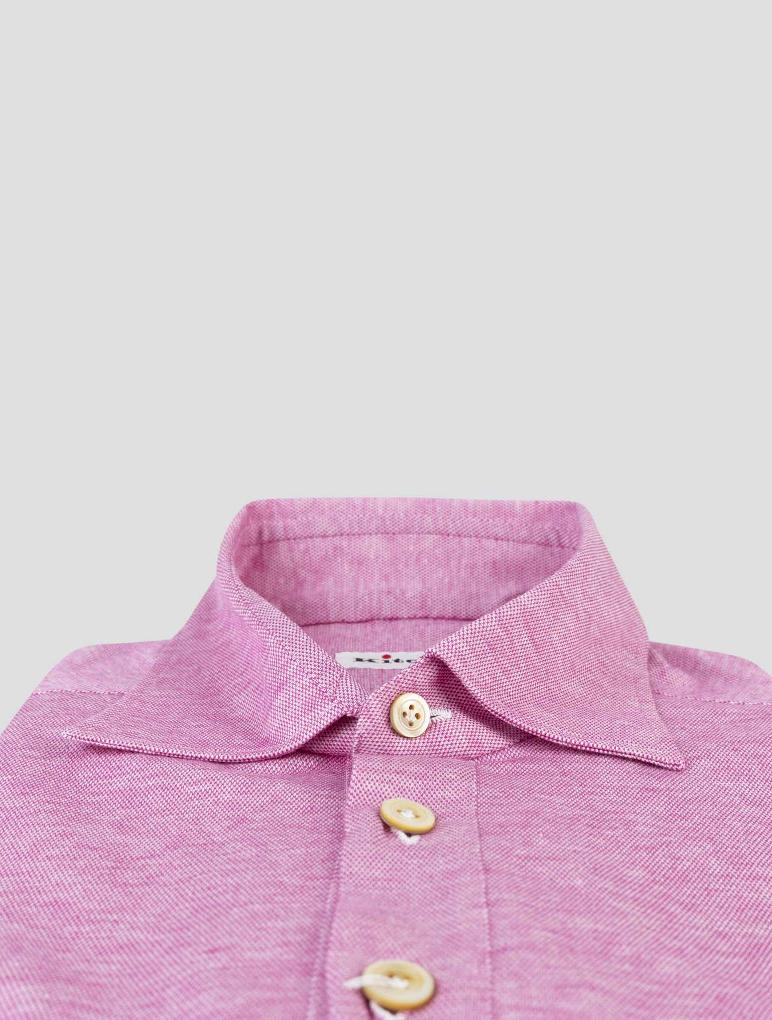 Kiton Pink Cotton Sweater Polo