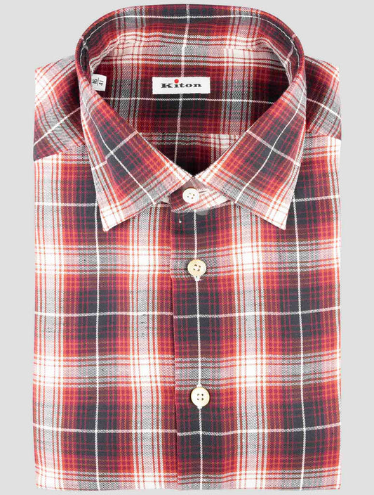 Kiton Multicolor Cotton Shirt