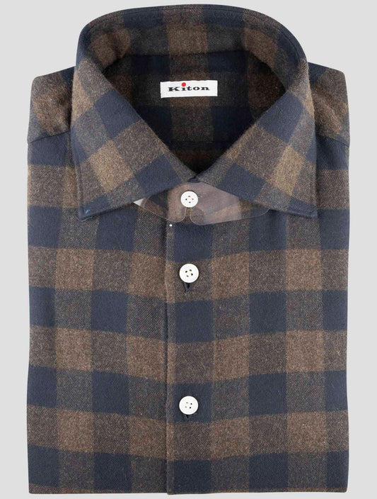 Kiton Multicolor Cotton Shirt