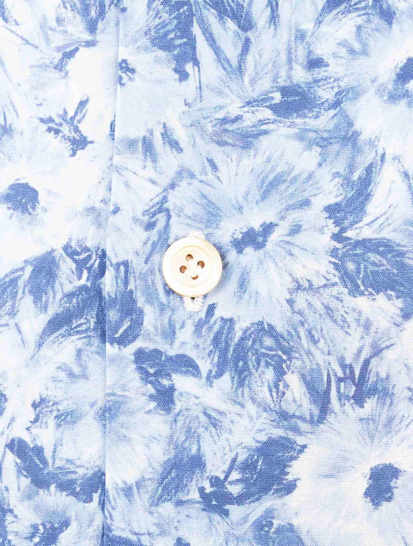 Kiton Blue Cotton Ea Shirt