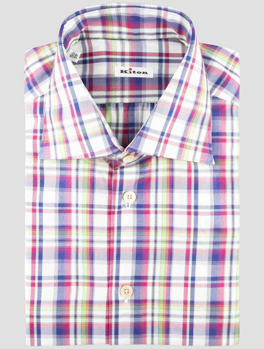 Kiton Multicolor Cotton Shirt
