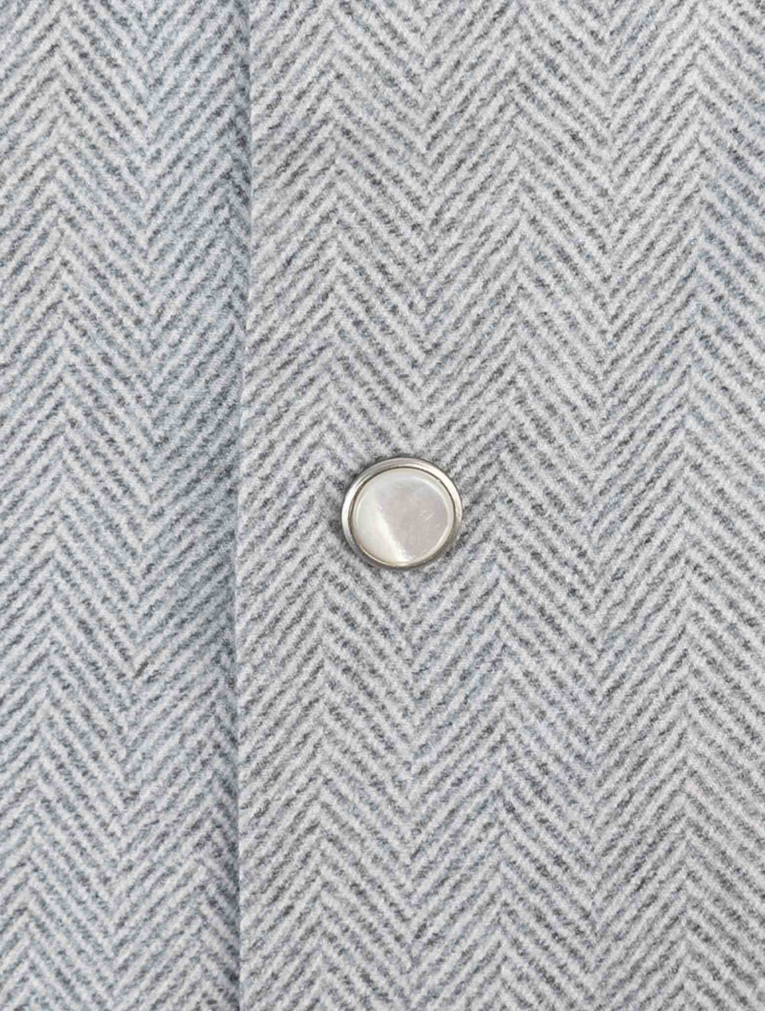 Kiton Gray Cotton Shirt