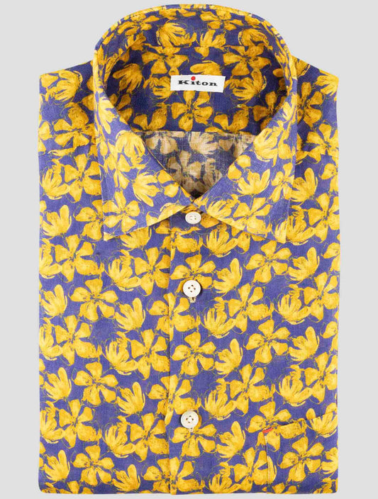 Kiton Multicolor Linen Shirt