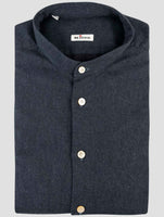 Kiton Blue Cotton Shirt