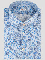 Kiton Blue Linen Shirt
