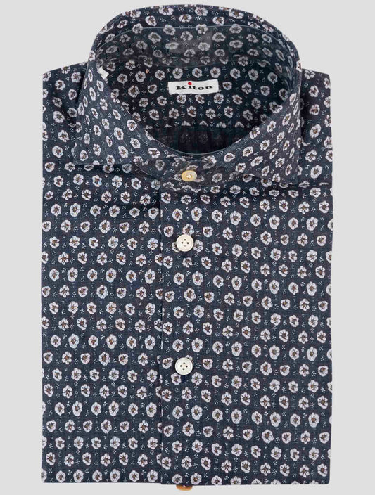 Kiton Dark Gray Linen Shirt