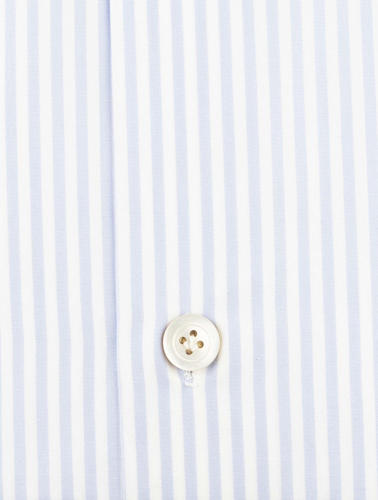 Kiton Blue White Cotton Shirt