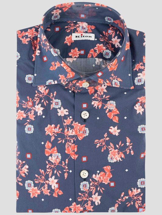 Kiton Multicolor Cotton Shirt