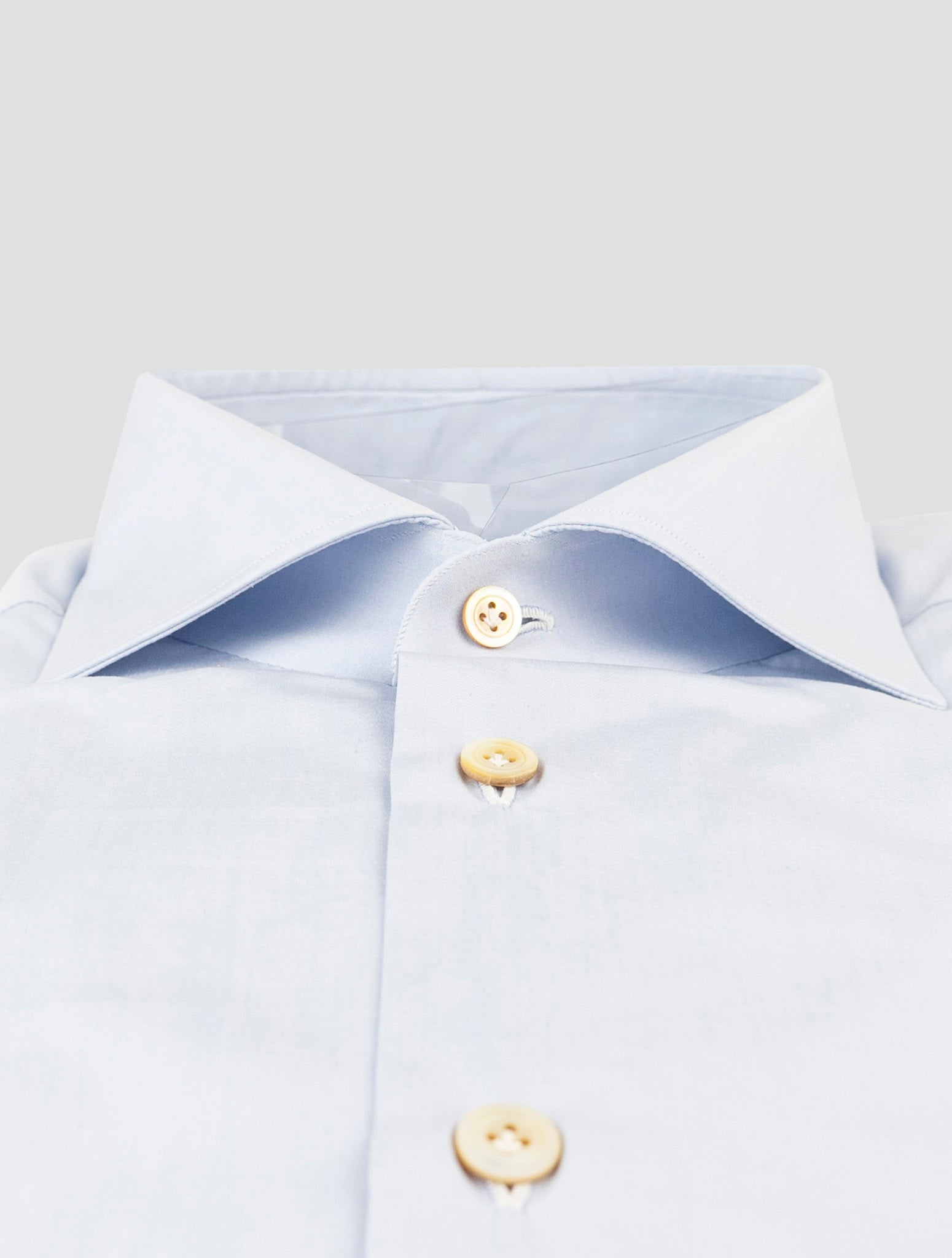 Kiton Light Blue Cotton Shirt