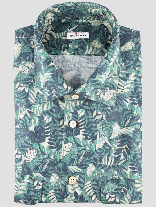 Kiton Multicolor Cotton Shirt