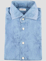 Kiton Blue Cotton Shirt