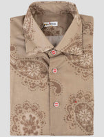 Kiton Brown Cotton Shirt
