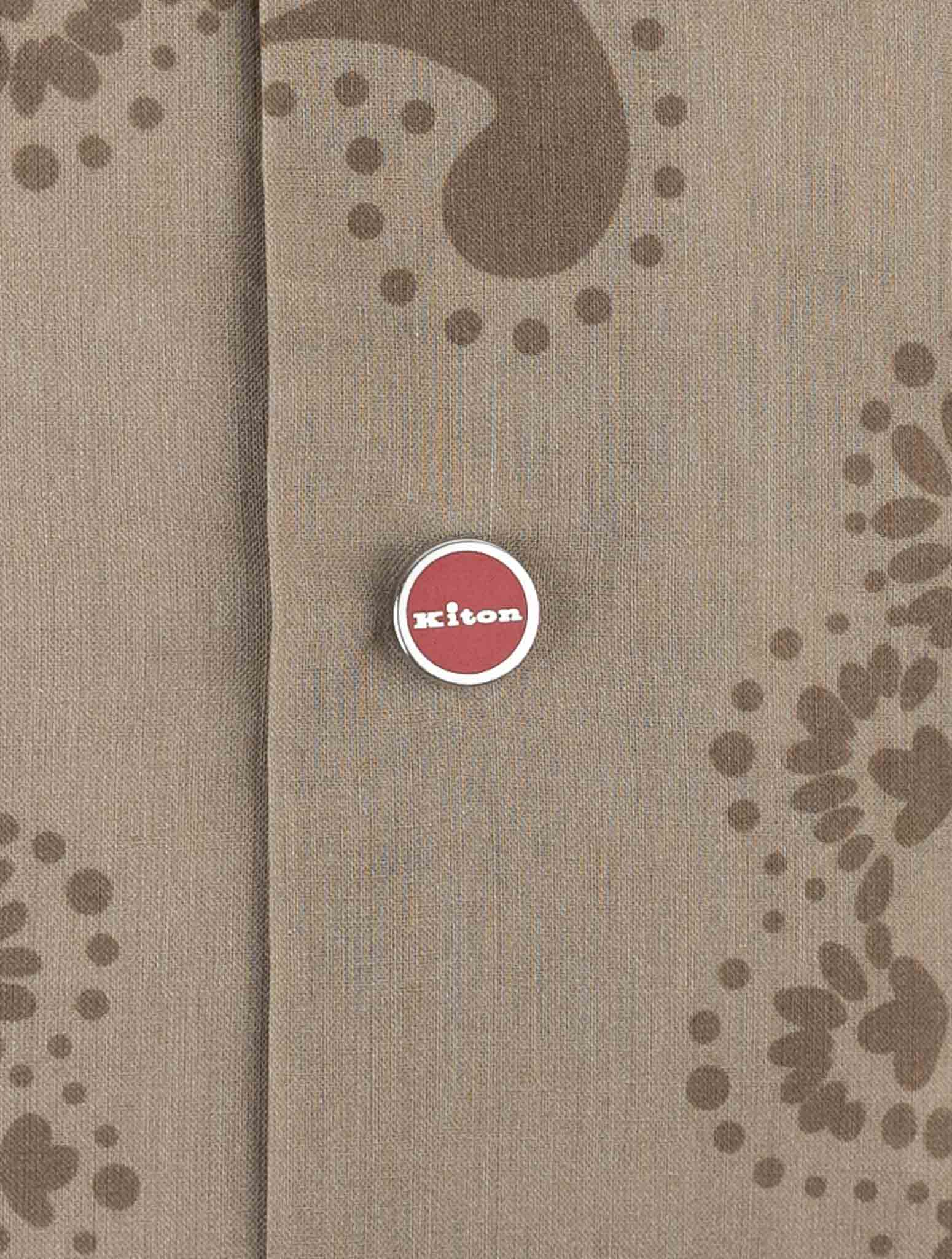 Kiton Brown Cotton Shirt