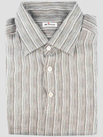 Kiton Gray Cotton Sweater Polo