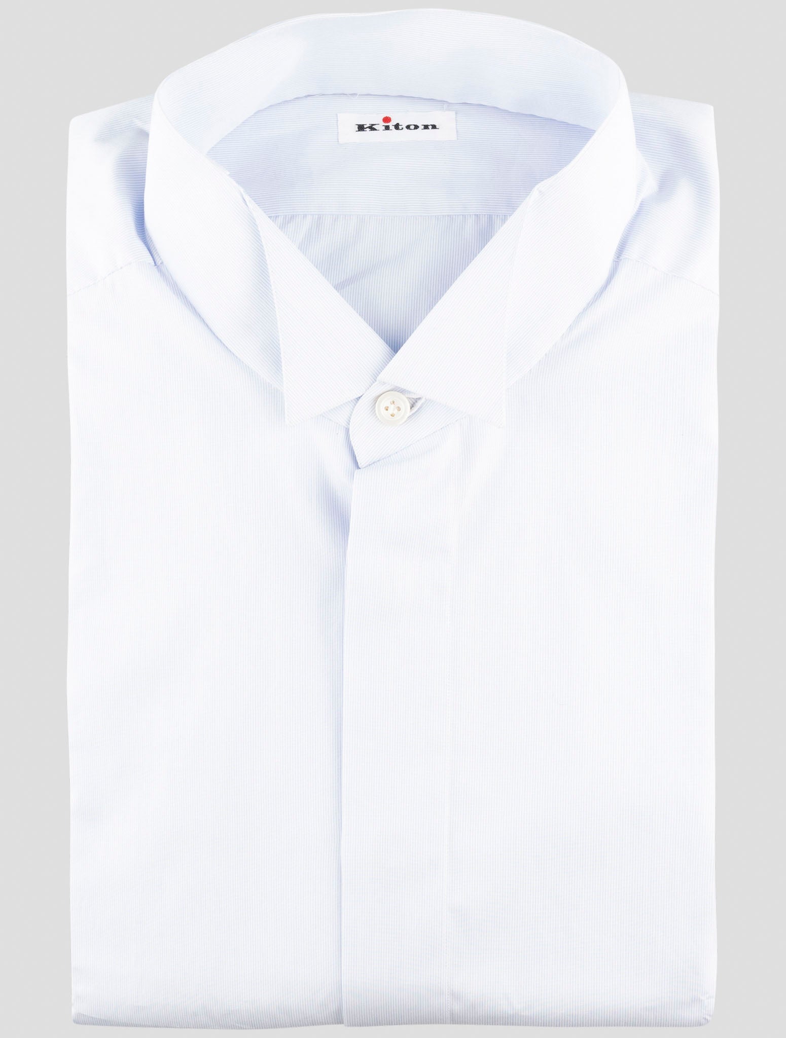 Kiton Light Blue Cotton Shirt