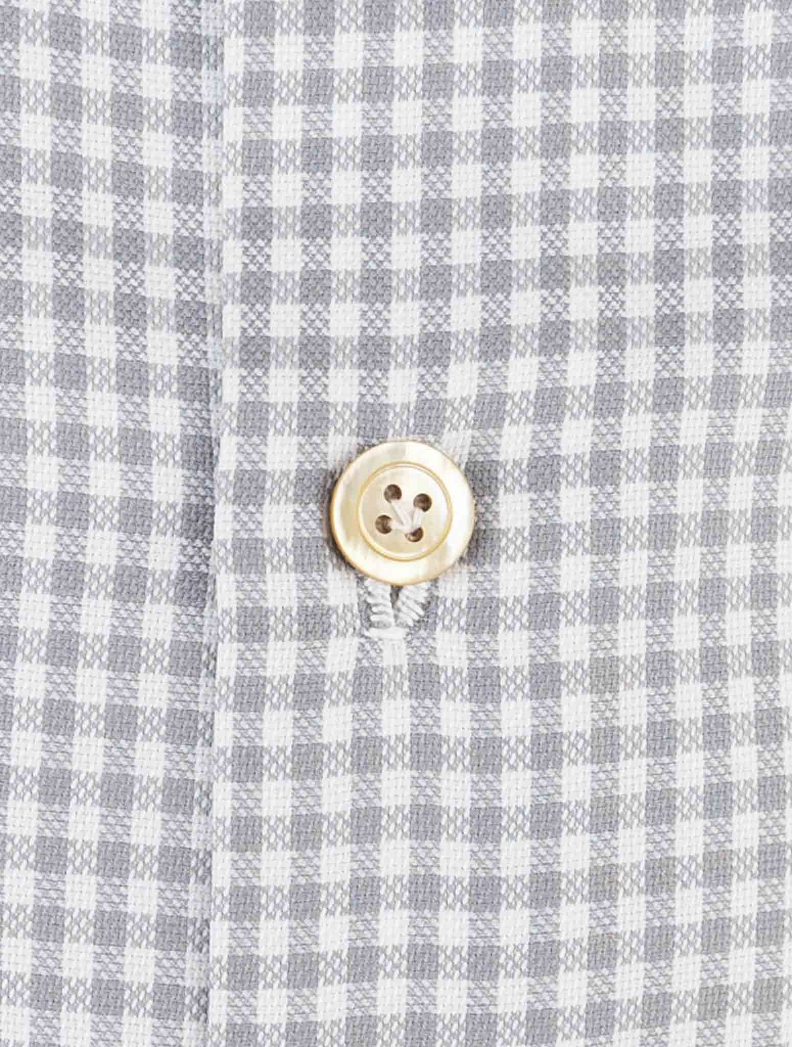 Kiton Gray Cotton Shirt