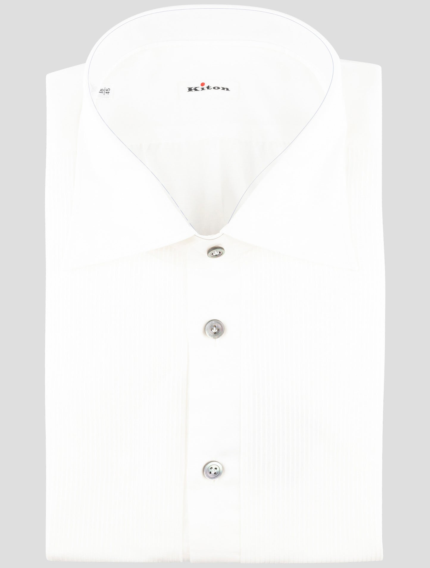 Kiton White Cotton Linen Shirt