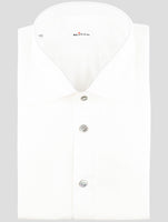 Kiton White Cotton Linen Shirt
