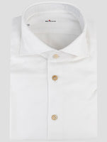 Kiton White Cotton Linen Shirt