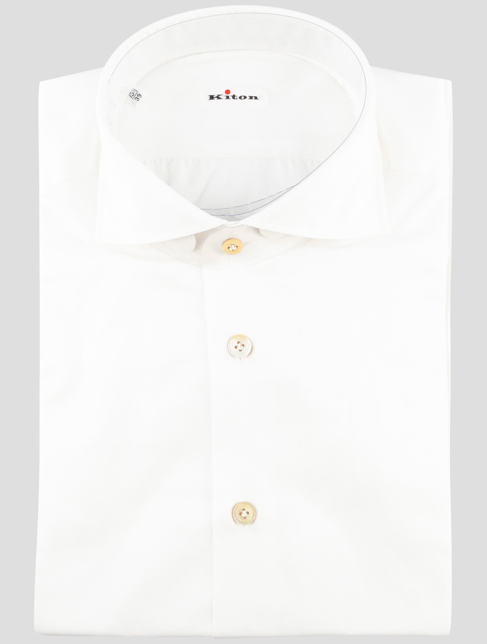 Kiton White Cotton Shirt