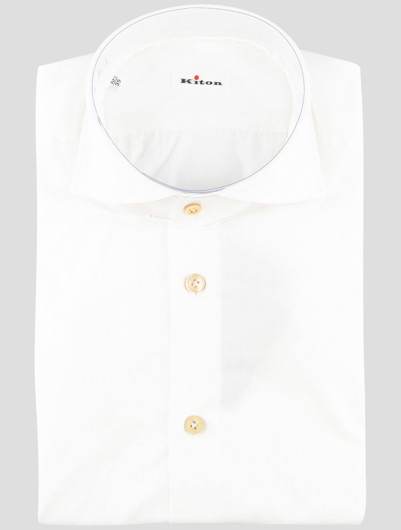 Kiton White Cotton Shirt