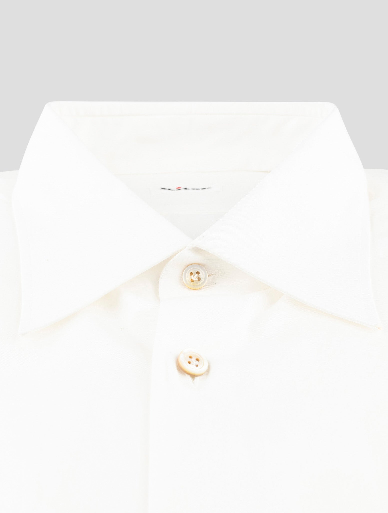 Kiton White Cotton Shirt