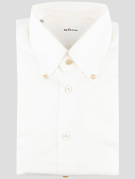 Kiton White Cotton Shirt