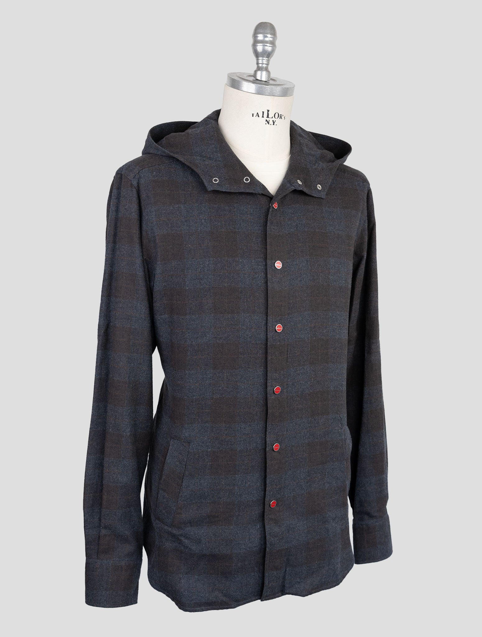 Kiton Dark Gray Cotton Shirt