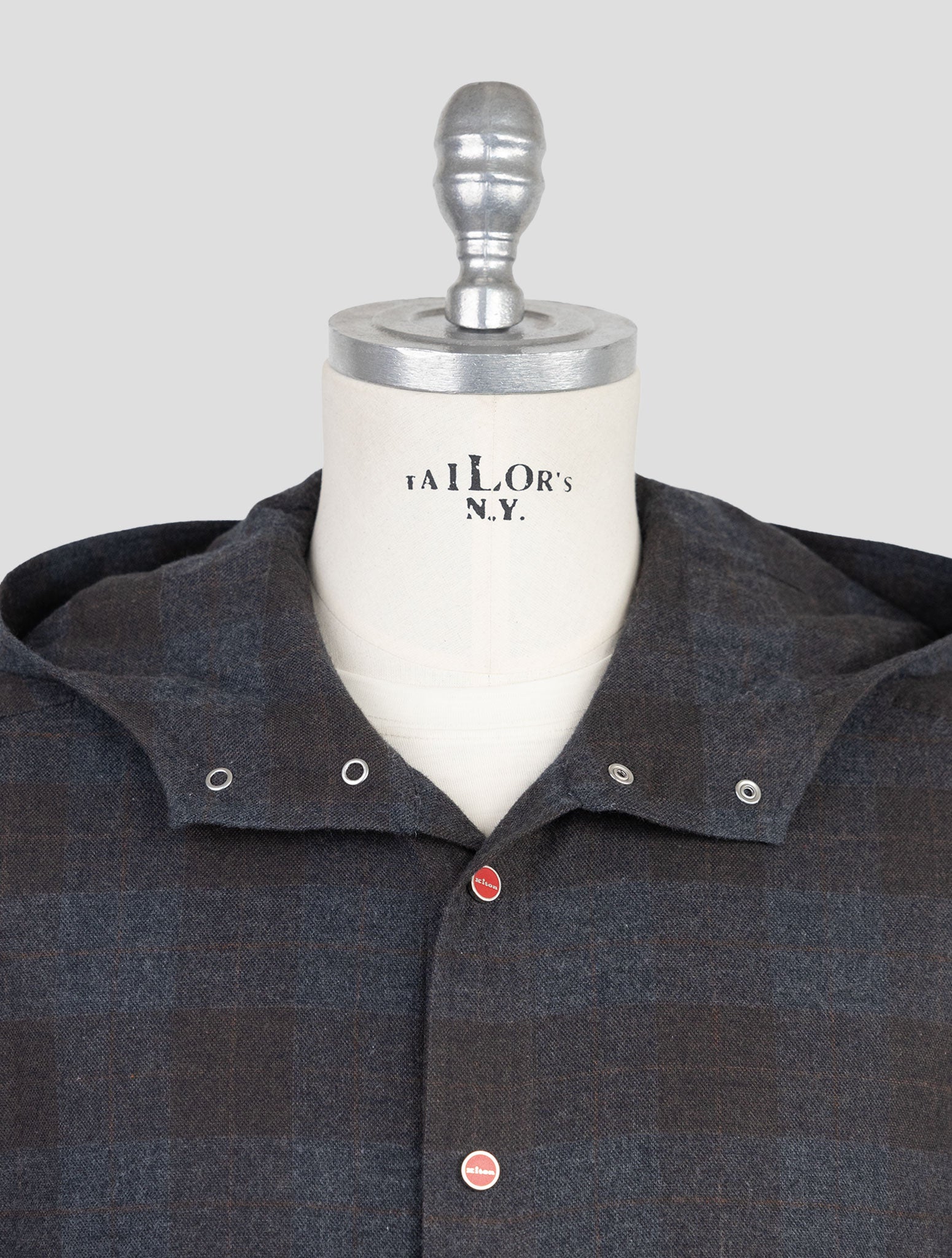 Kiton Dark Gray Cotton Shirt