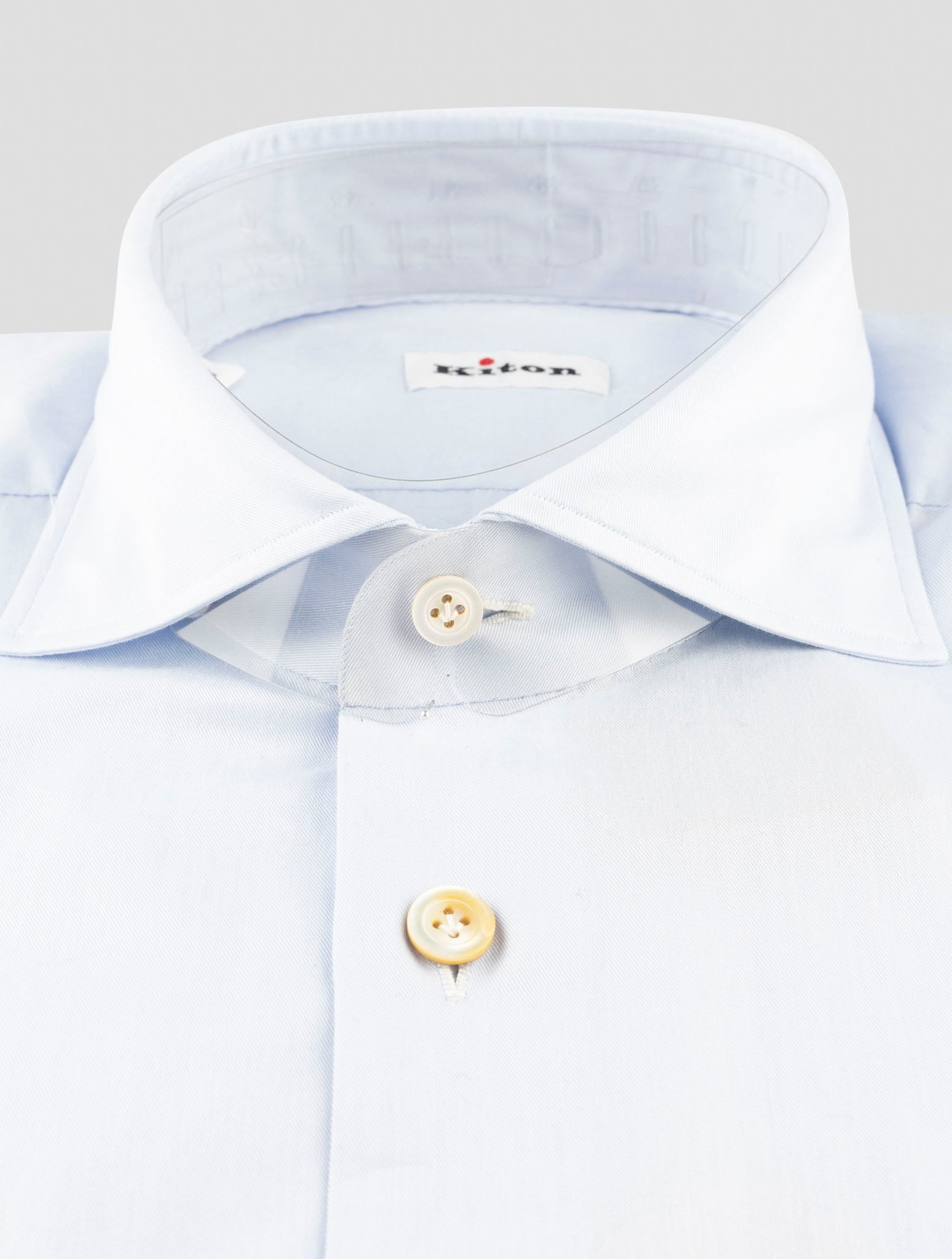 Kiton Light Blue Cotton Shirt