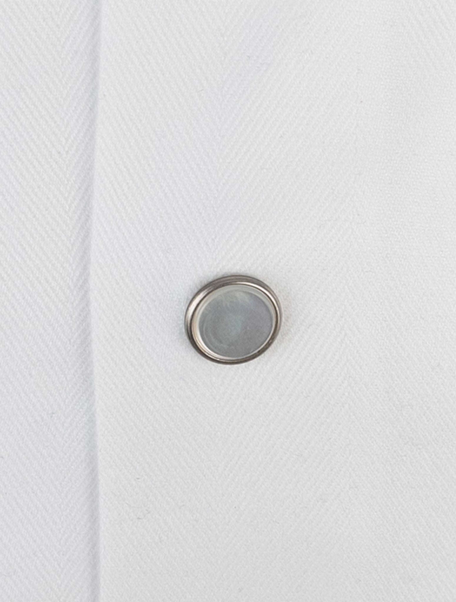 Kiton White Cotton Lyocell Shirt