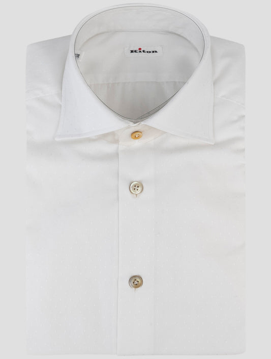 Kiton White Cotton Shirt
