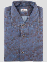 Kiton Blue Cotton Shirt
