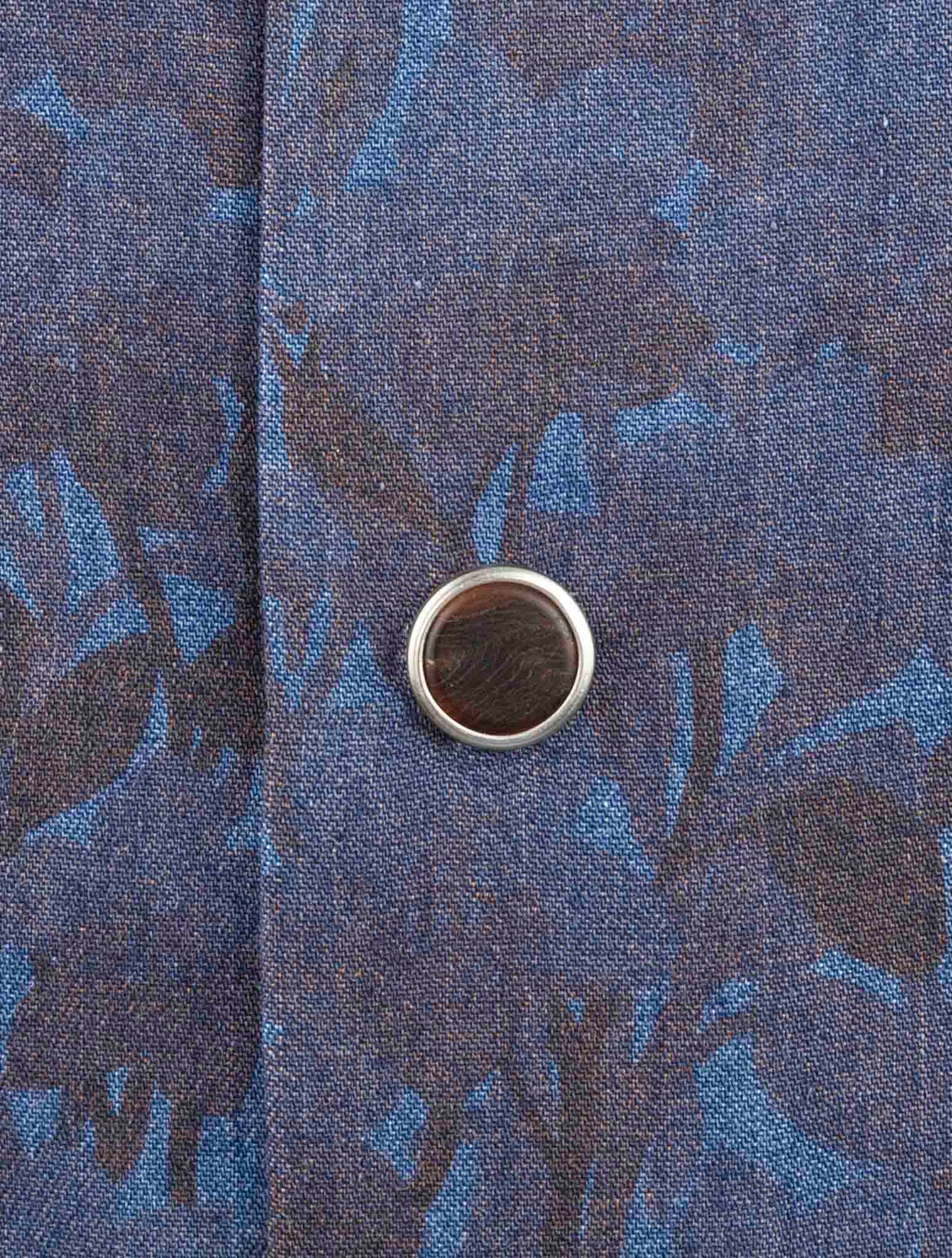 Kiton Blue Cotton Shirt