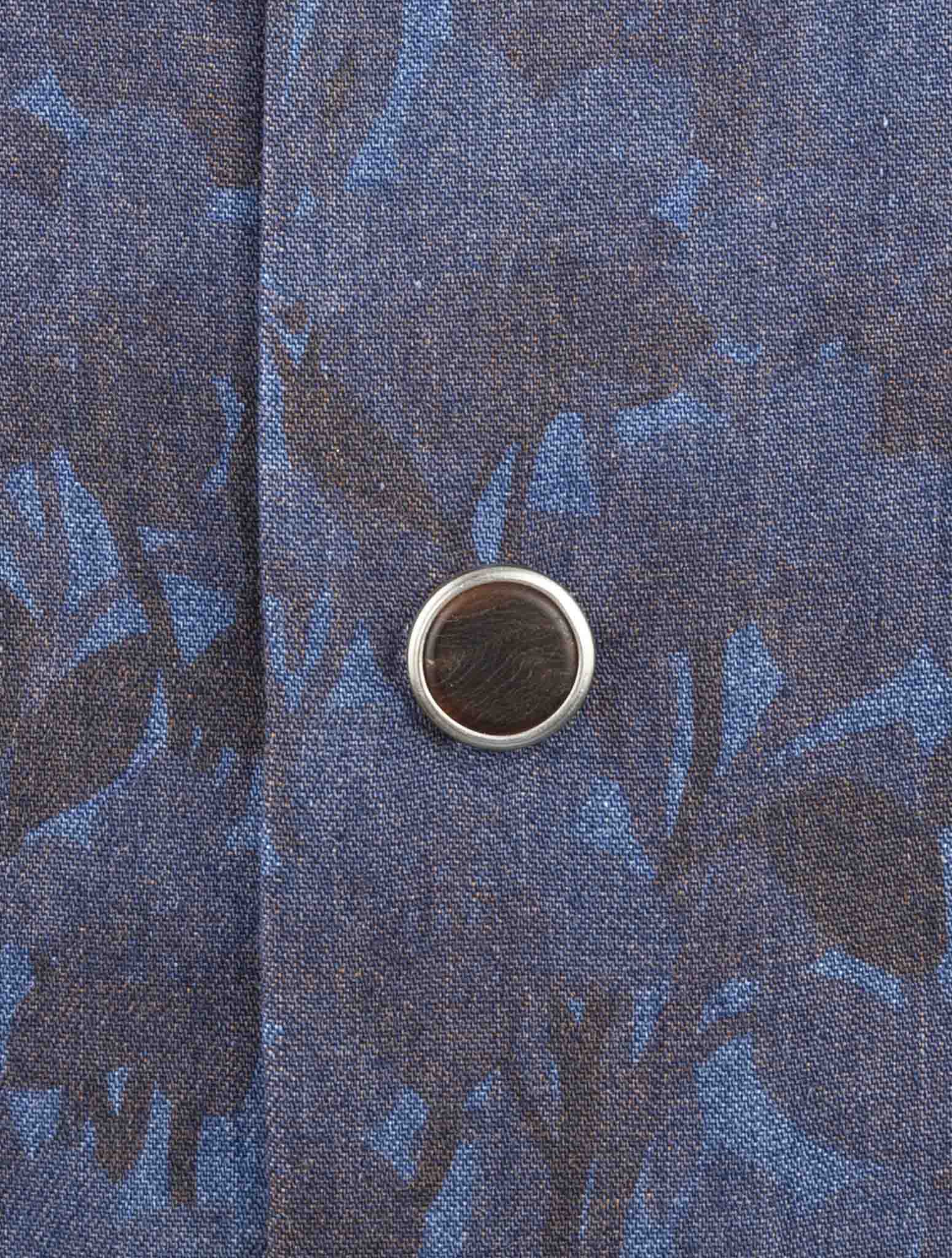 Kiton Blue Cotton Shirt
