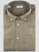Kiton Green Cotton Shirt