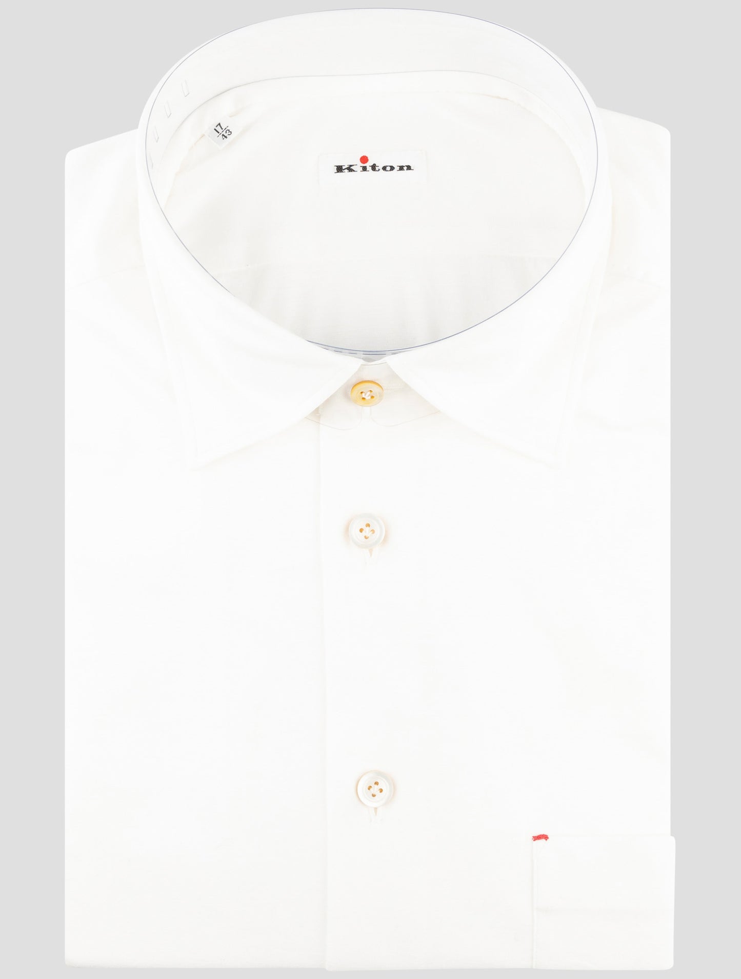 Kiton White Cotton Shirt