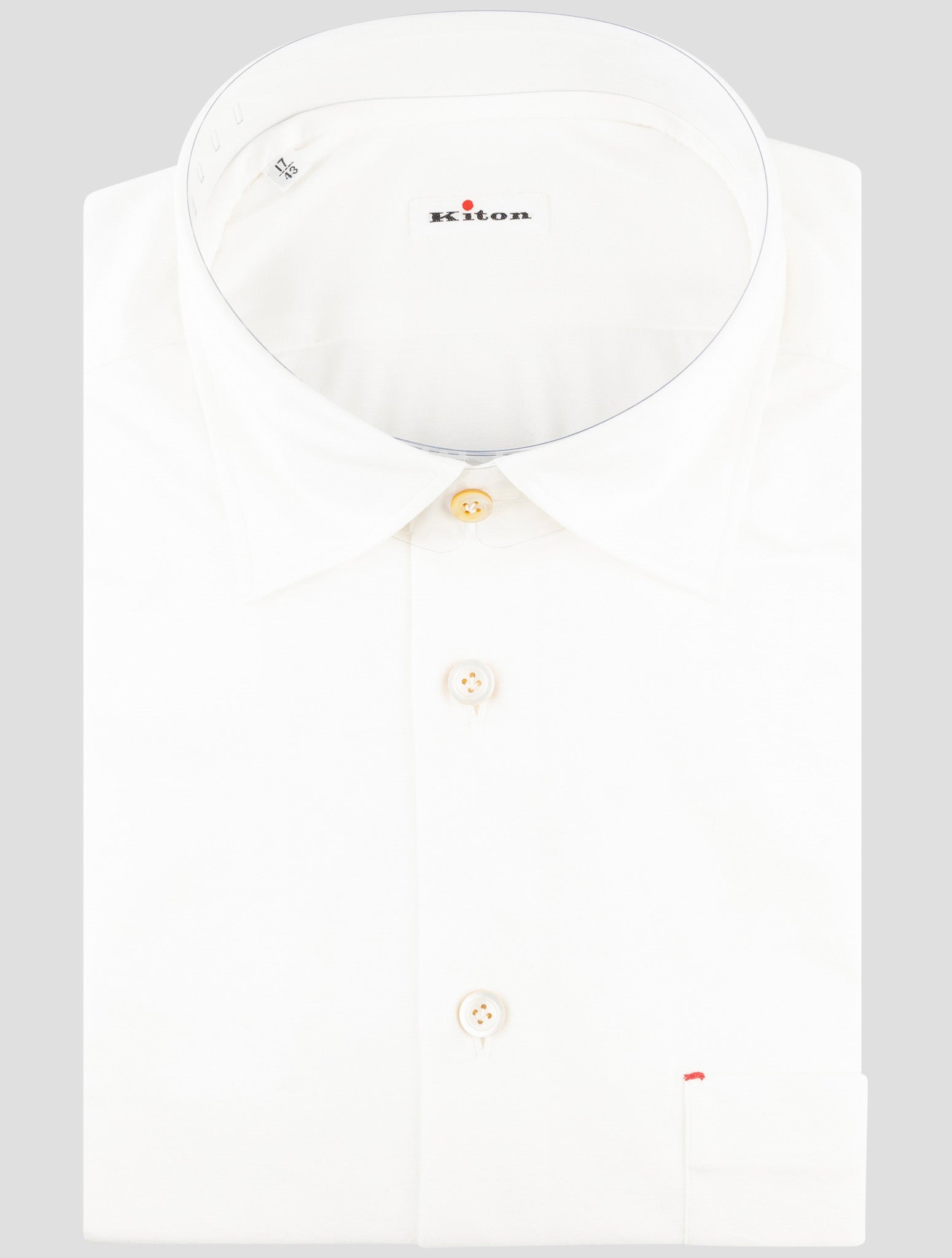 Kiton White Cotton Shirt