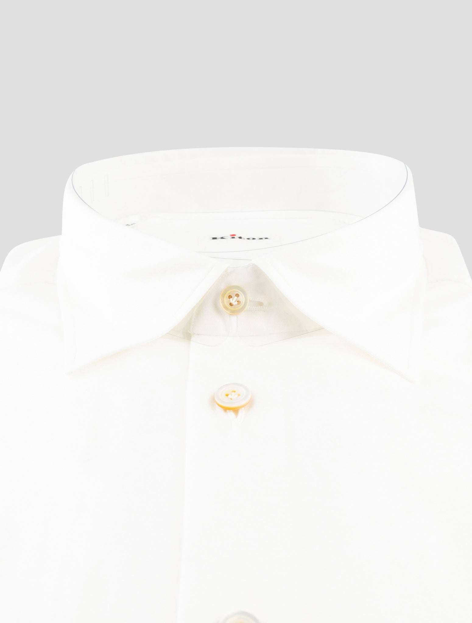 Kiton White Cotton Shirt
