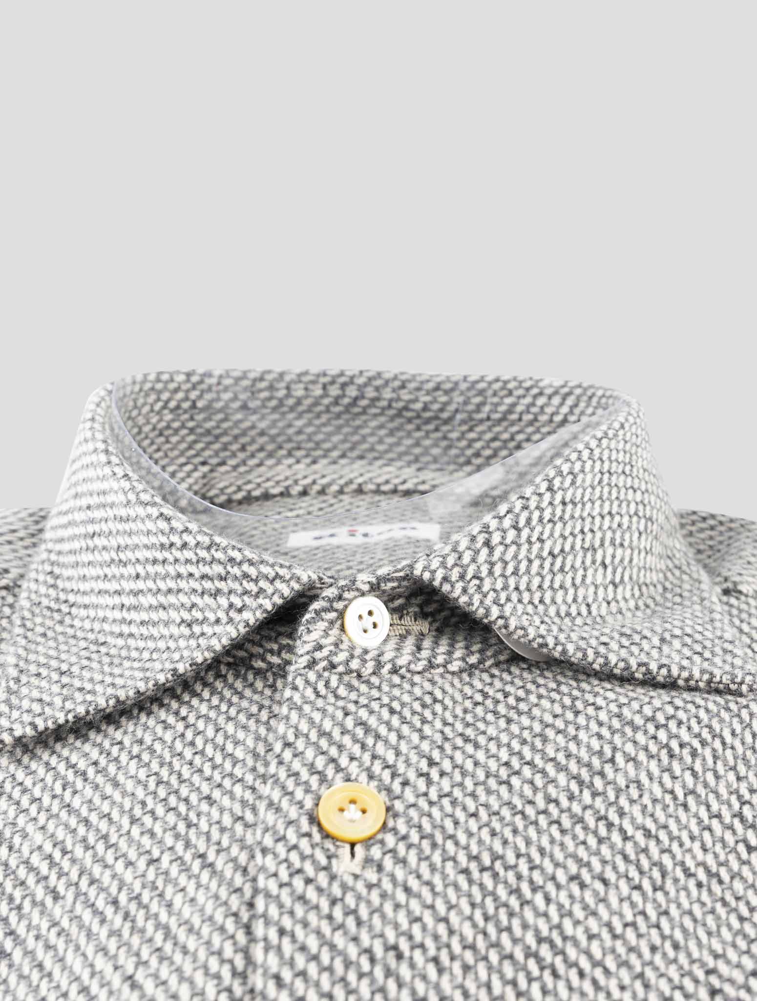 Kiton Gray Cashmere Shirt
