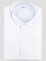 Kiton Blue Cotton Shirt