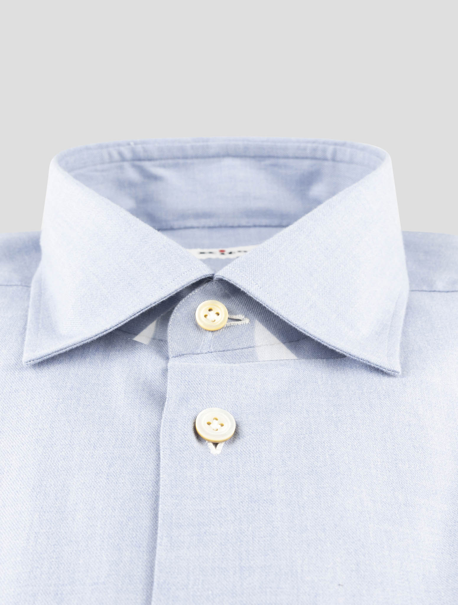Kiton Light Blue Cotton Shirt