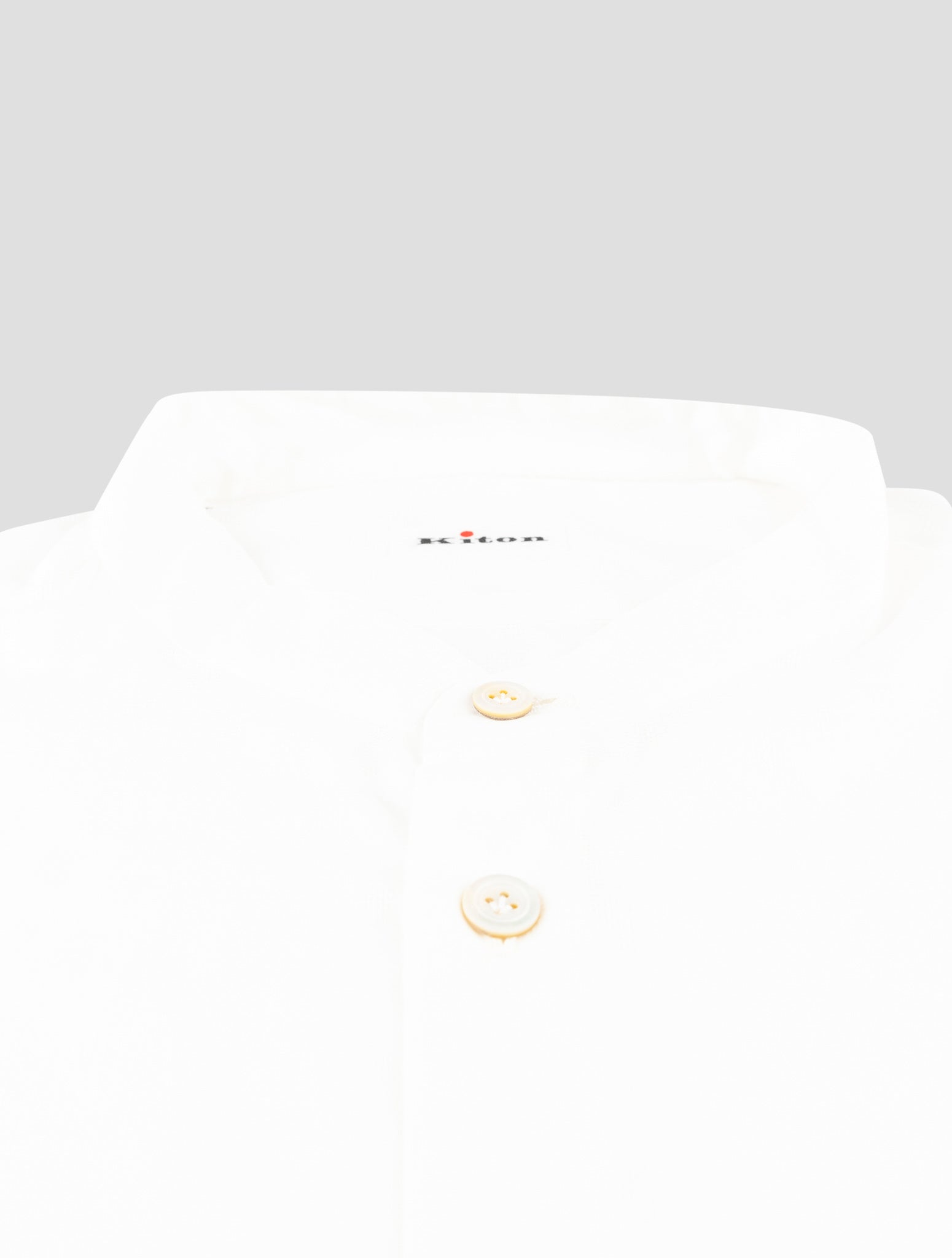Kiton White Cotton Shirt