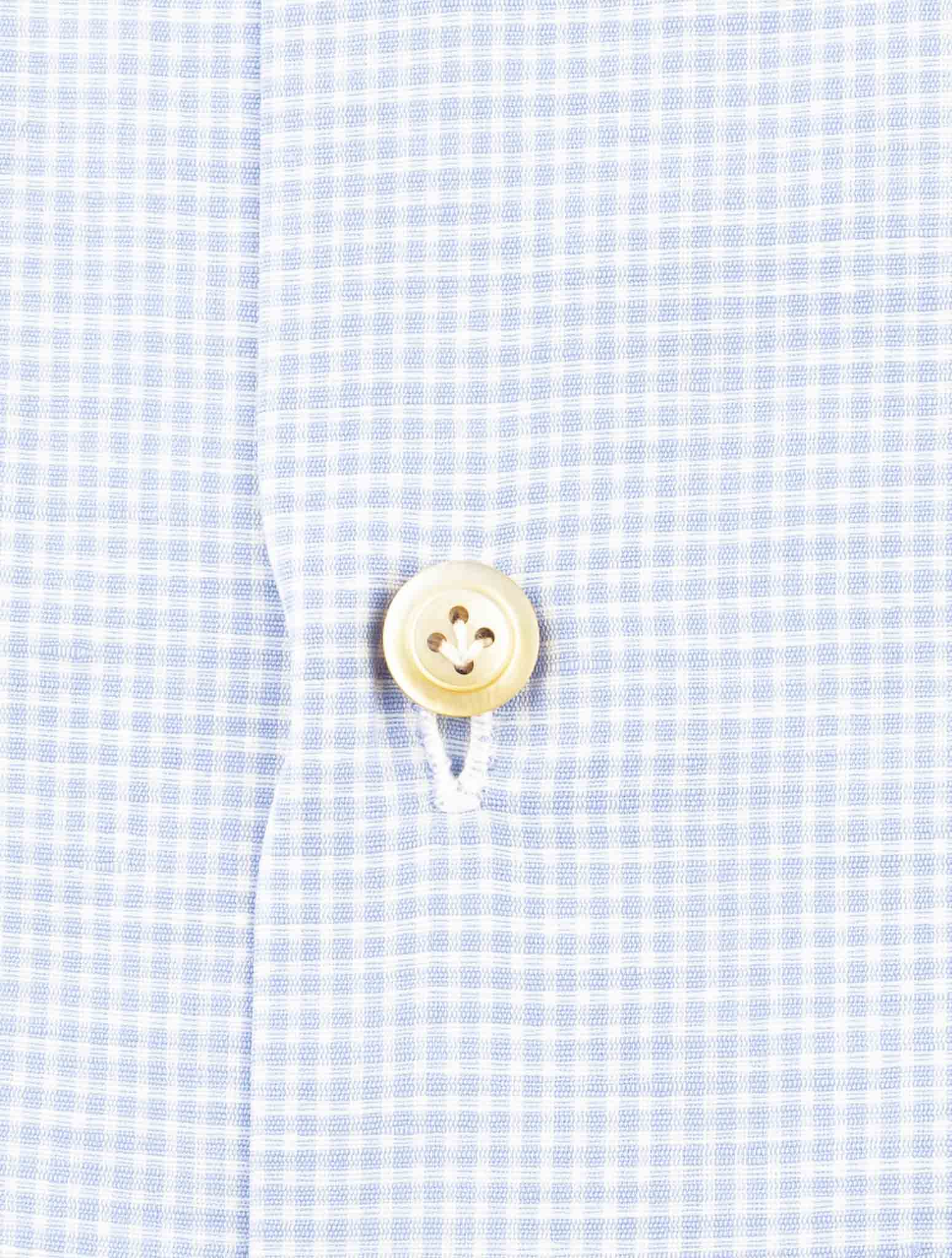 Kiton Light Blue Linen Cotton Shirt