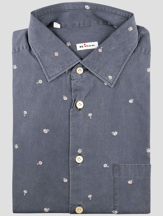 Kiton Gray Cotton Sweater Polo